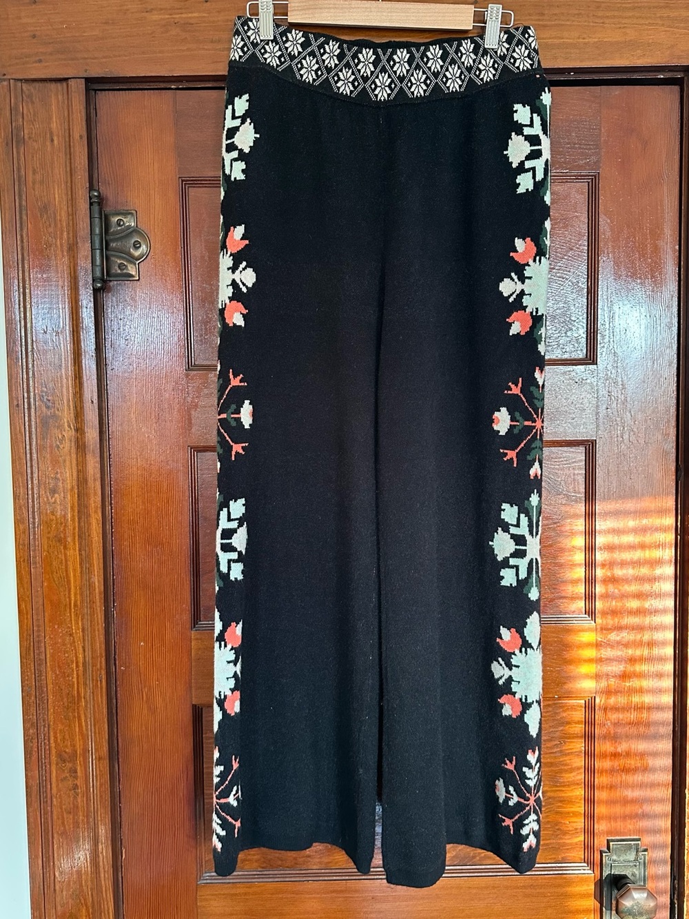 Intimately Free People Dream Whispers Wide Leg Sweater Pajamas Pants Size Medium